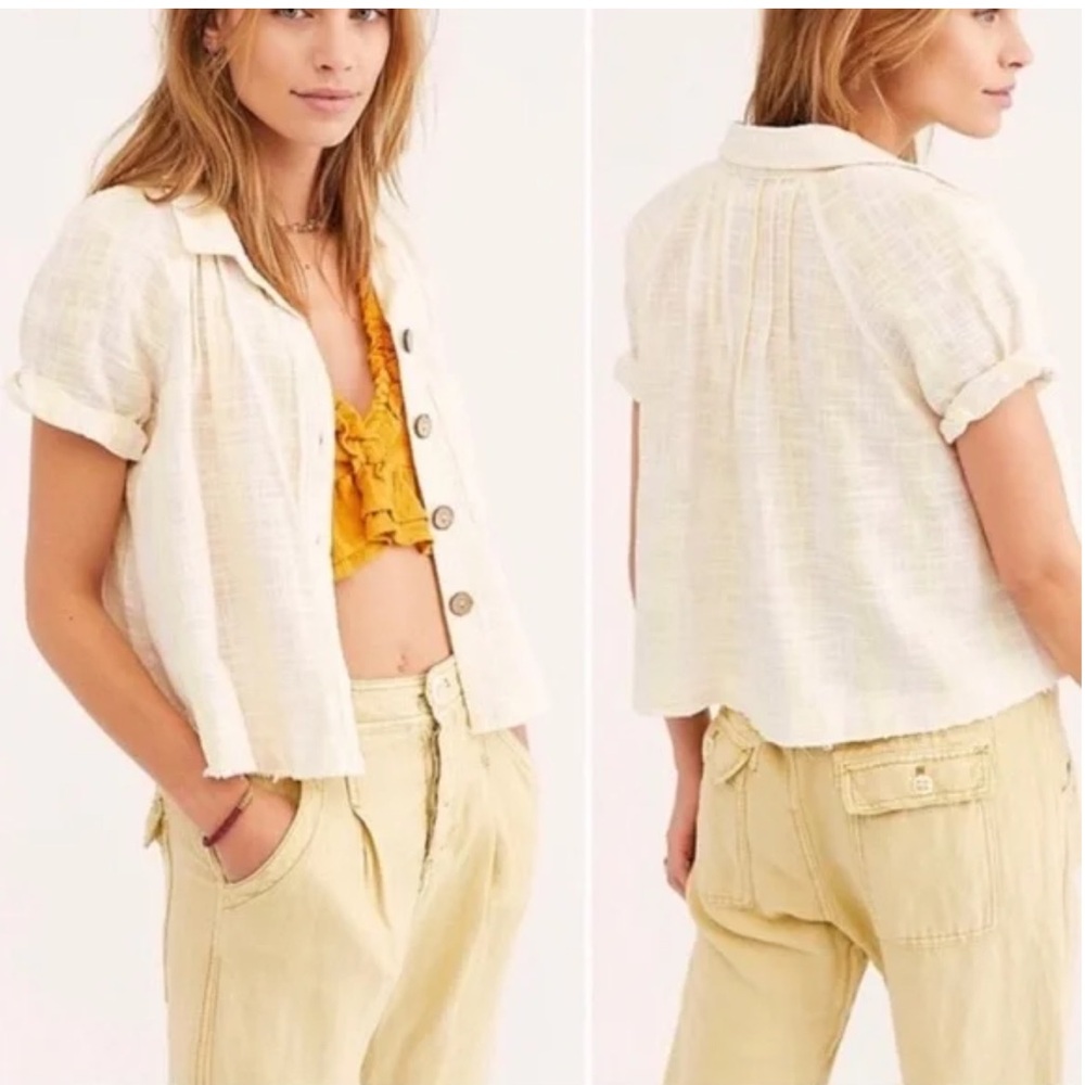 Free People Away At Sea Striped Top